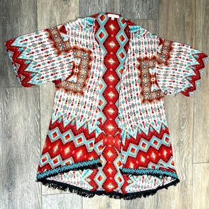 Halo Boho Fringe Kimono